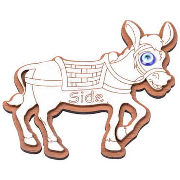 Side Themed Wooden Engraved Souvenir Fridge Magnet - 29