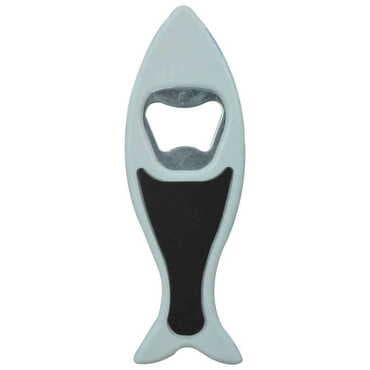 Side Themed Customised UV Printed Fish Shape Printed Plastic Base Bottle Opener 42x130 mm - 3