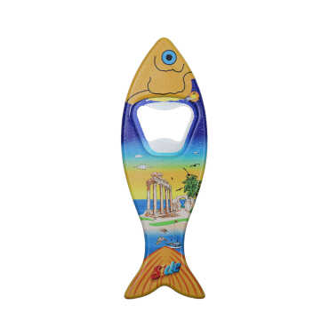 Toptan Side Temalı Myros Balık Açacak Magnet 42x130 mm - 5