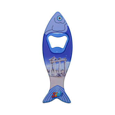 Toptan Side Temalı Myros Balık Açacak Magnet 42x130 mm - 6