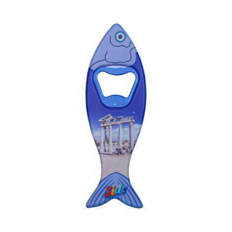 Toptan Side Temalı Myros Balık Açacak Magnet 42x130 mm - 6