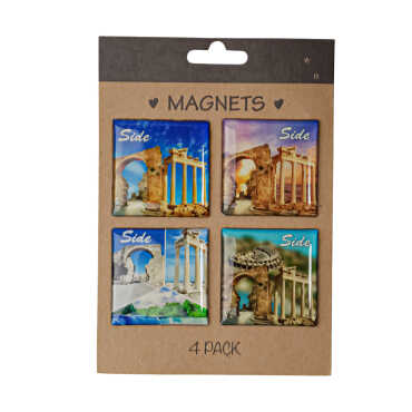 Side Temalı Myros Dörtlü Kartonet Magnet Seti 40x40 mm - 3