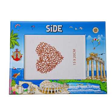 Side Themed Epoxy Photo Frame Travel Souvenir 15x20 Cm - 5