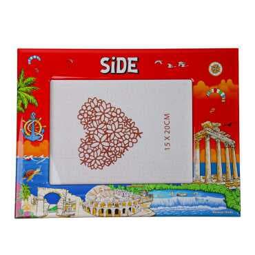 Side Themed Epoxy Photo Frame Travel Souvenir 15x20 Cm - 6