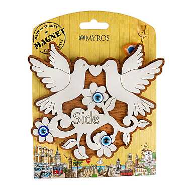 Side Themed Myros Carded Wooden Refrigerator Magnet - 9