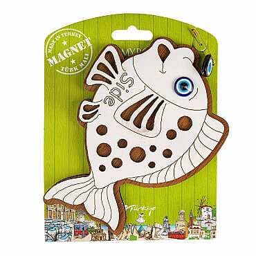 Side Themed Myros Carded Wooden Refrigerator Magnet - 11