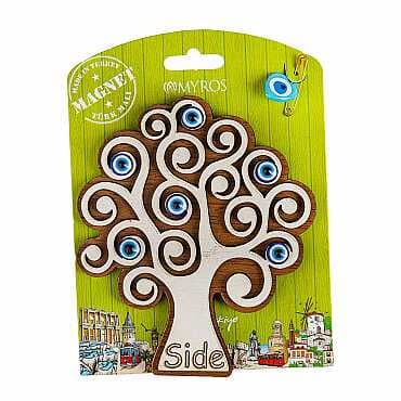Side Themed Myros Carded Wooden Refrigerator Magnet - 14