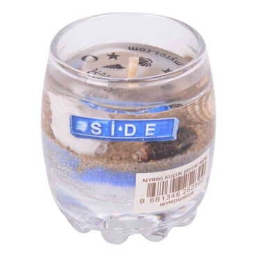 Side Themed Glass Transparent Gel Candle - 3