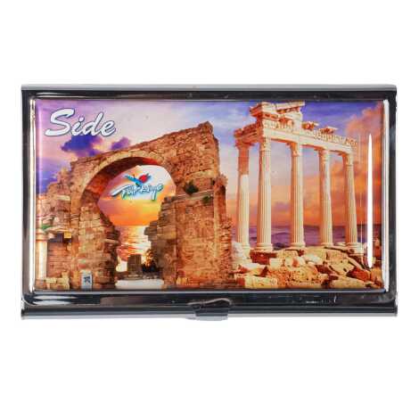 Side Temalı Myros Metal Aynalı Dikdörtgen Hap Kutusu 84x45x13 mm - 3