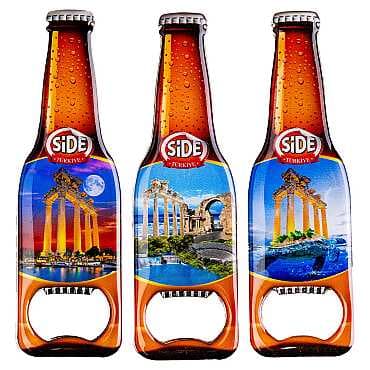 Side Temalı Myros Metal Bira Şişesi Açacak Magnet 130x39 mm - 2