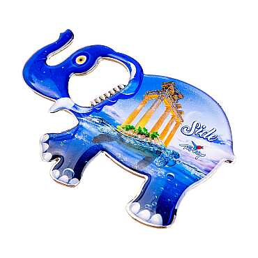 Side Temalı Myros Metal Büyük Fil Açacak Magnet 100x60 mm - 7