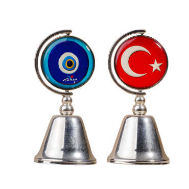 Side Themed Collectible Souvenir Metal Bell 44x90 mm - 2