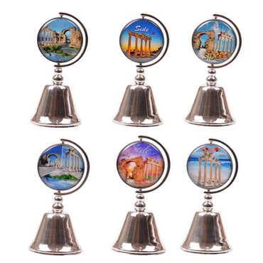 Side Themed Collectible Souvenir Metal Bell 44x90 mm - 3