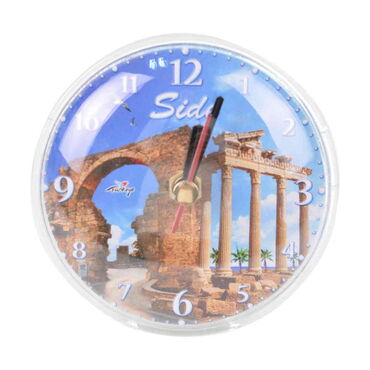 Toptan Side Temalı Myros Saat Magnet - 5
