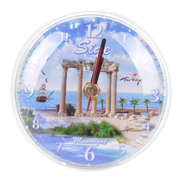 Toptan Side Temalı Myros Saat Magnet - 8