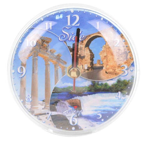 Toptan Side Temalı Myros Saat Magnet - 4