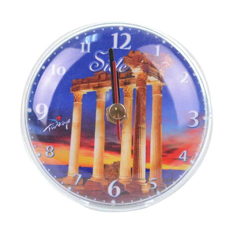 Toptan Side Temalı Myros Saat Magnet - 6