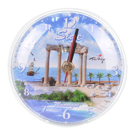 Toptan Side Temalı Myros Saat Magnet - 8