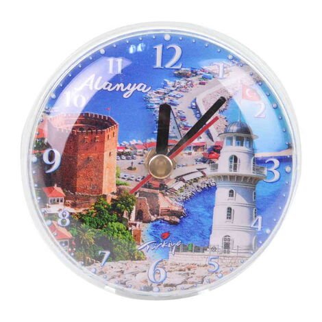 Toptan Side Temalı Myros Saat Magnet - 9