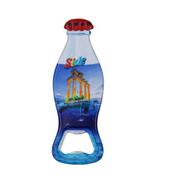 Side Themed Customised Uv Printed Coca Cola Bottle Shape Plastic Base Bottle Opener 42x120 mm - Standart - 6