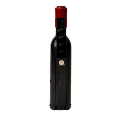 Side Themed Bottle Shaped Metal Wine Bottle Corkscrew Opener-Magnetic 115x25x25 mm - 2