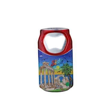 Side Themed Customised UV Printed Coca Cola Bottle Shape Plastic Base Bottle Opener 43x80 mm
