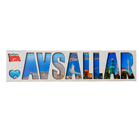 Toptan Side Temalı Myros Yazı Ahşap Magnet - 12