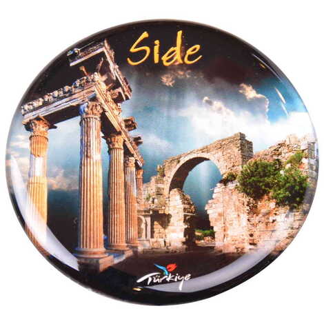 Toptan Side Temalı Myros Yuvarlak Magnet 67 mm - 13