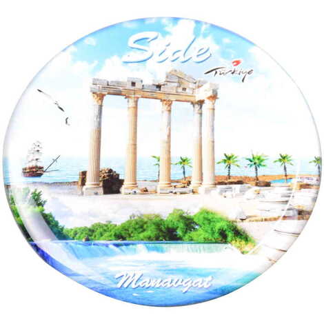 Toptan Side Temalı Myros Yuvarlak Magnet 67 mm - 17