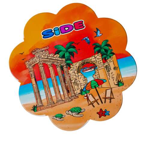 Side Temalı Papatya Nihale Genel Turistik Desenler Bölge İsim Yazılı - 2