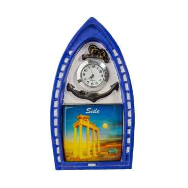 Side Themed Polyester Myros Table Clock