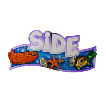 Side Temalı Şeffaf Polyester Tabak Magnet - Myros