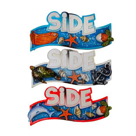 Side Temalı Şeffaf Polyester Tabak Magnet - 2