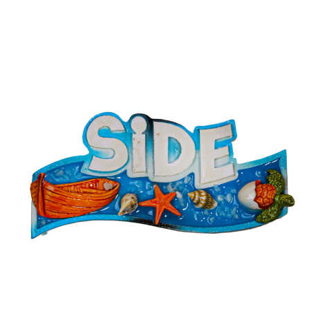 Side Temalı Şeffaf Polyester Tabak Magnet - 3