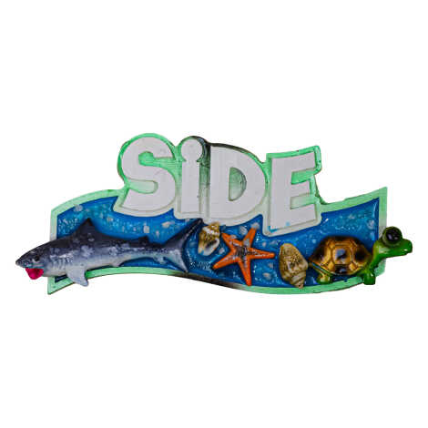 Side Temalı Şeffaf Polyester Tabak Magnet - 8