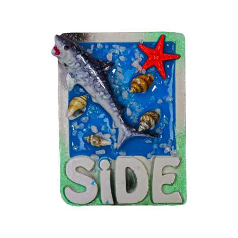 Side Temalı Şeffaf Polyester Tabak Magnet - 9