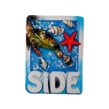 Side Temalı Şeffaf Polyester Tabak Magnet - 11