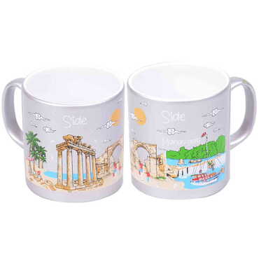 Side Themed Customised Serigraphy Printed Ceramic Mug 82x90 mm - 13