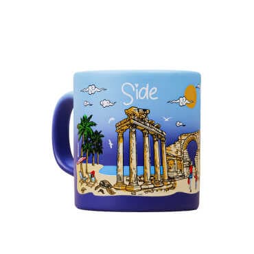 Side Themed Customised Serigraphy Printed Ceramic Mug 82x90 mm - 4