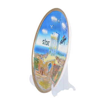 Side Themed Local Themed Ceramic Crystal Plate 20 cm - 2