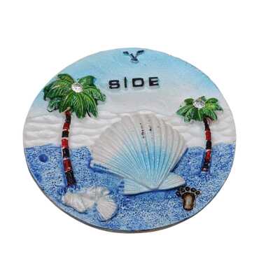 Side Temalı Taşlı ve Sedefli Polyester Magnet - 45