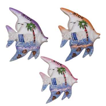 Side Temalı Taşlı ve Sedefli Polyester Magnet - 32