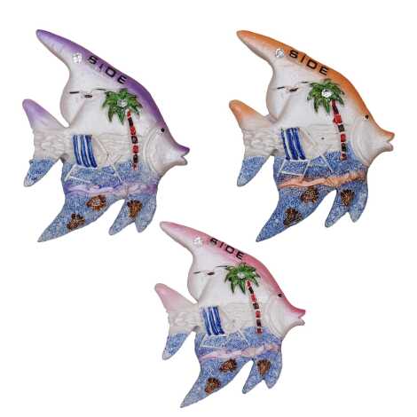Side Temalı Taşlı ve Sedefli Polyester Magnet - 32