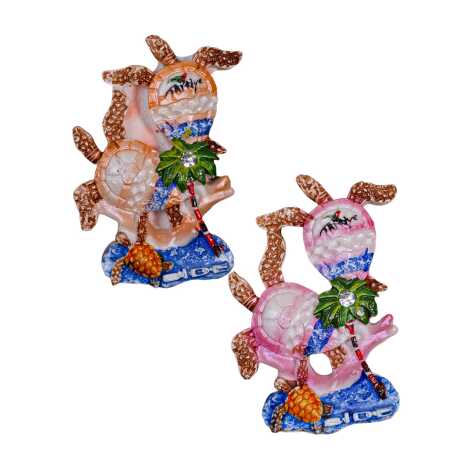 Side Temalı Taşlı ve Sedefli Polyester Magnet - 33