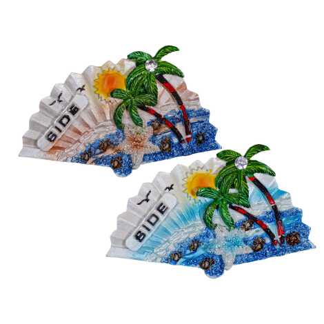 Side Temalı Taşlı ve Sedefli Polyester Magnet - 40