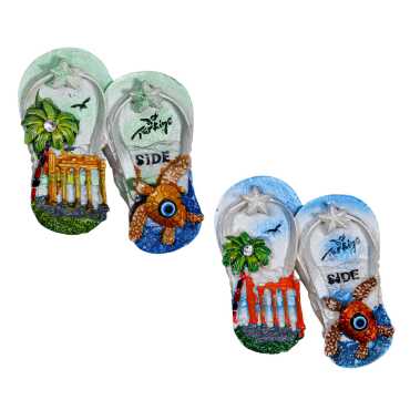 Side Temalı Taşlı ve Sedefli Polyester Magnet - 13