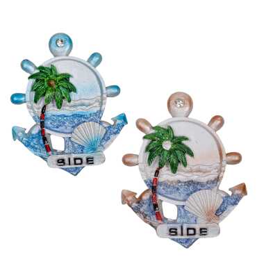 Side Temalı Taşlı ve Sedefli Polyester Magnet - 3