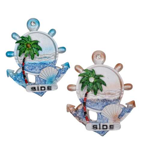 Side Temalı Taşlı ve Sedefli Polyester Magnet - 3