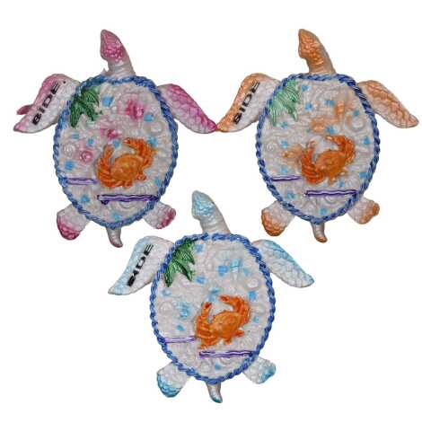 Side Temalı Taşlı ve Sedefli Polyester Magnet - 11