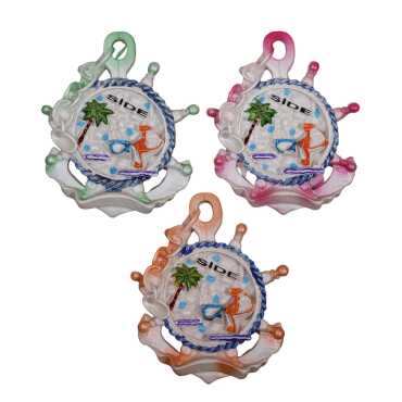 Side Temalı Taşlı ve Sedefli Polyester Magnet - 17